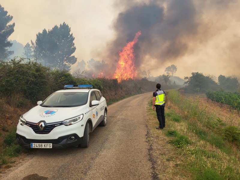 La Policía Autonómica en Galicia investiga incendios forestales. FUENTE: UPA