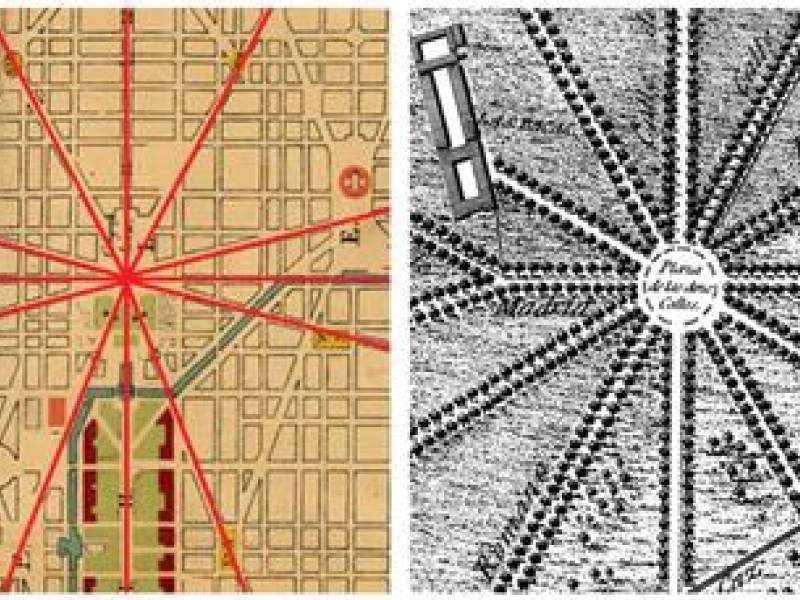 Comparación de los planos entre Aranjuez y Washington