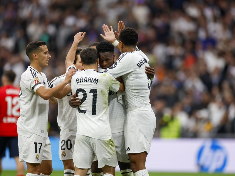 Vini Jr celebra su gol contra Osasuna