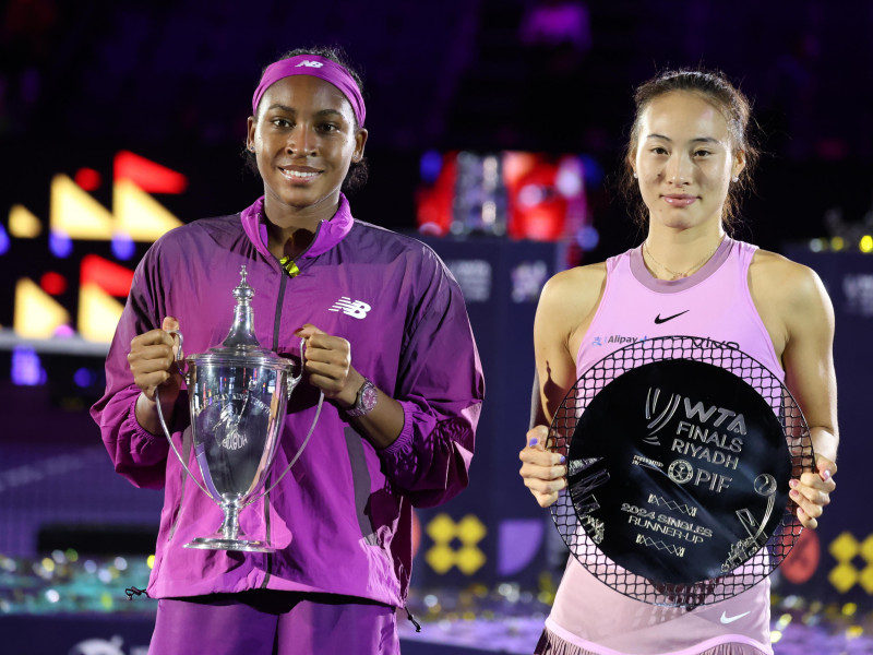 Coco Gauff y Qinwen Zheng, finalistas del Torneo de Maestras.