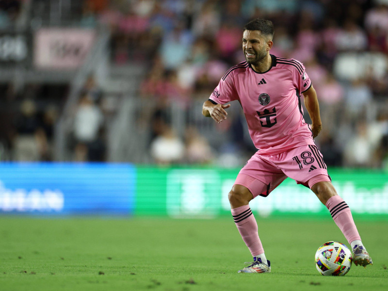 Jordi Alba, durante el partido ante el Atlanta United.