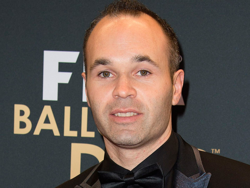 Andrés Iniesta, en una de las muchas galas del Balón de Oro a las que asistió como nominado