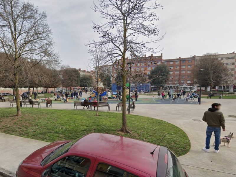 Parque de La Serena, en el barrio de El Llano, en Gijón