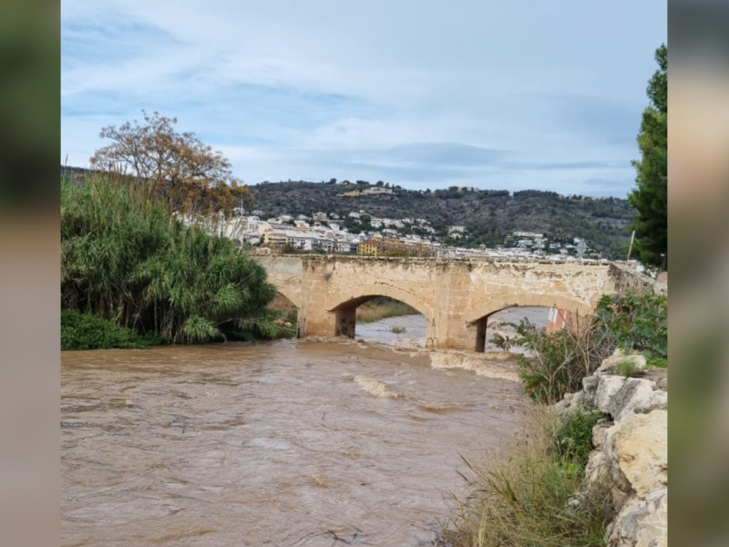 El río Gorgos a su paso por Xàbia