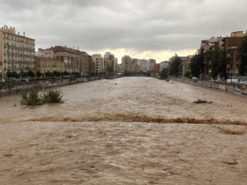 Calles desbordadas de agua