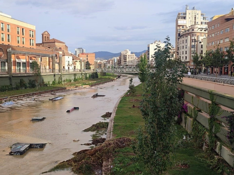 Puente Málaga capital tras dana noviembre 2024