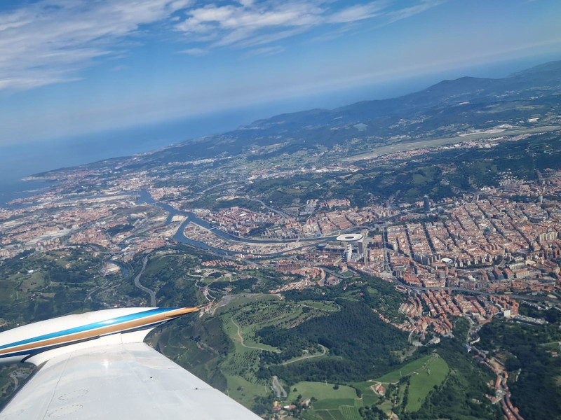 Bilbao a vista de dron