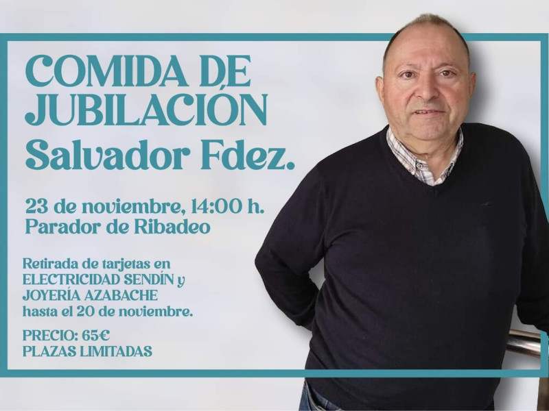 Comida homenaje por la jubilación de Salvador Fernández