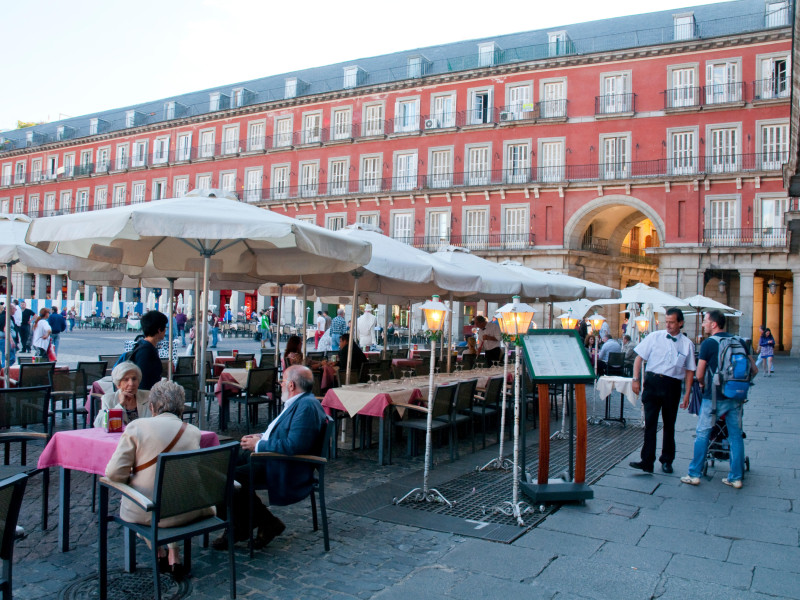 Un restaurante en Madrid