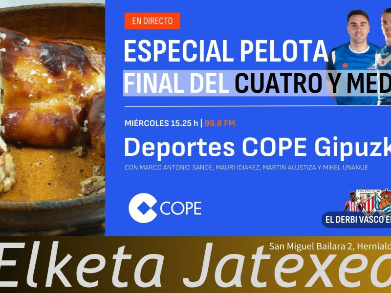 Especial de pelota en Deportes COPE Gipuzkoa