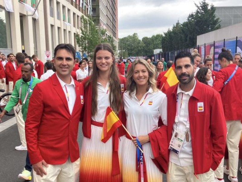 Antonio García de Alcaraz durante la ceremonia de apertura de los Juegos Olímpicos de París 2024