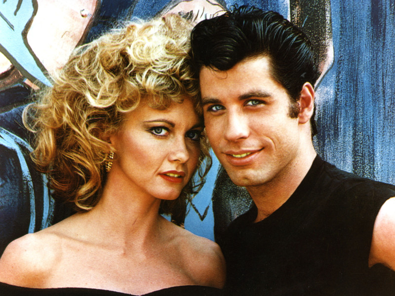 GREASE Película de 1978 de Paramount/Robert Stigwood con Olivia Newton-John y John Travolta