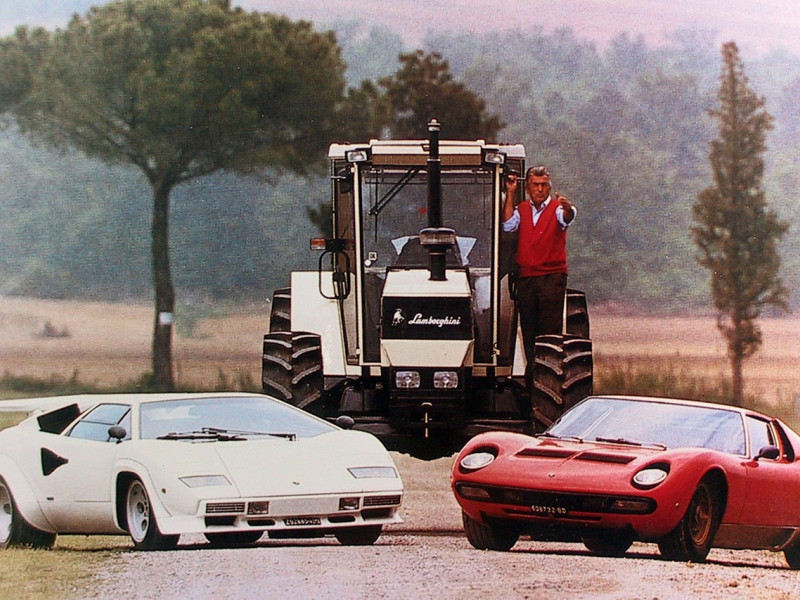 Ferruccio Lamborghini fabricaba tractores, hasta que conoció a Enzo Ferrari