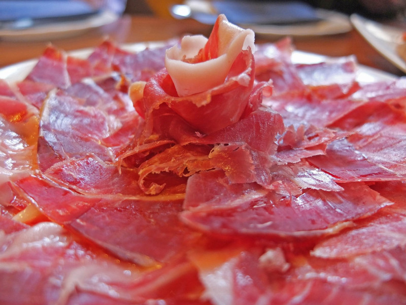 Plato de jamón ibérico