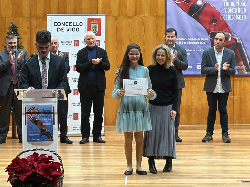 Cristina Alonso, segundo premio en el XII Concurso de Corda "Cidade de Vigo"