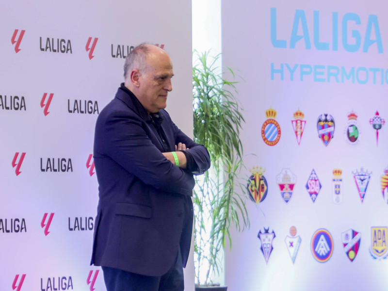 Javier Tebas en un evento de LaLiga.