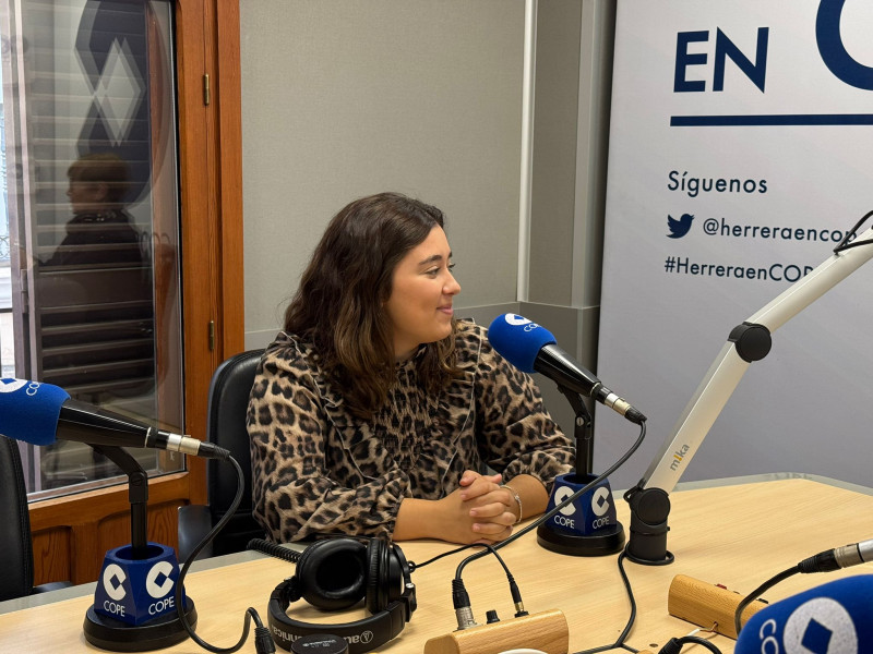 Rocío en un momento de la entrevista