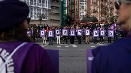 Imagen de archivo de una manifestación en Santander.