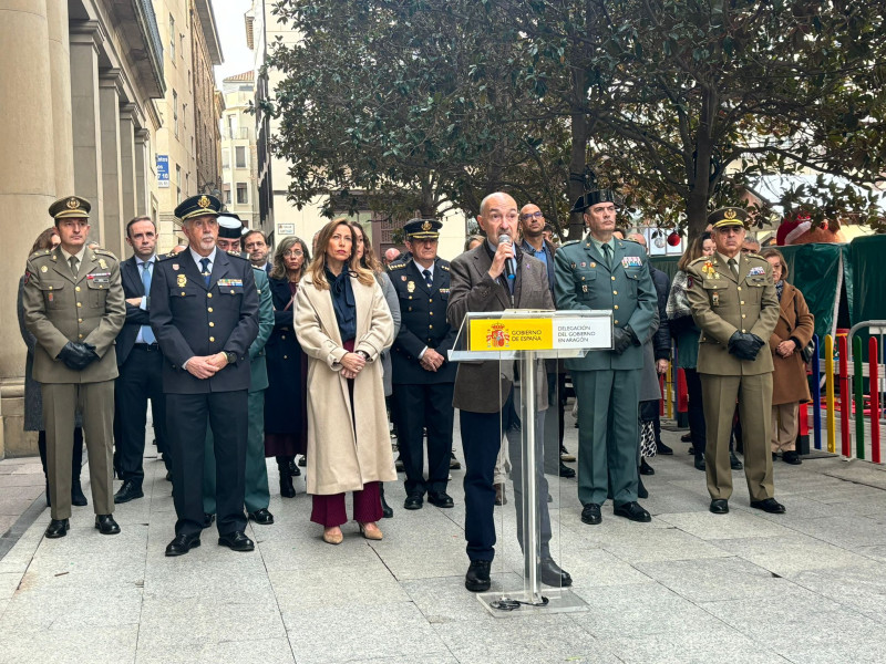 Concentración con motivo del 25-N ante la Delegación del Gobierno en Aragón