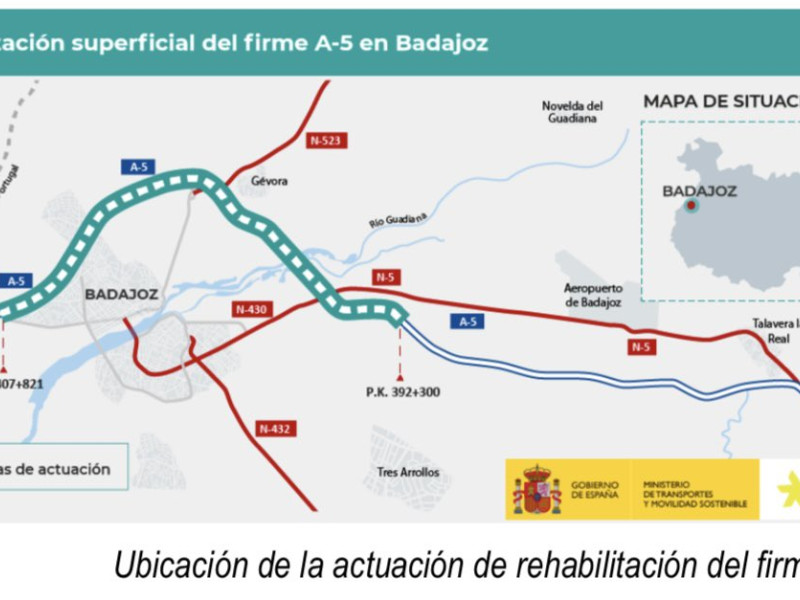 Mapa de las obras