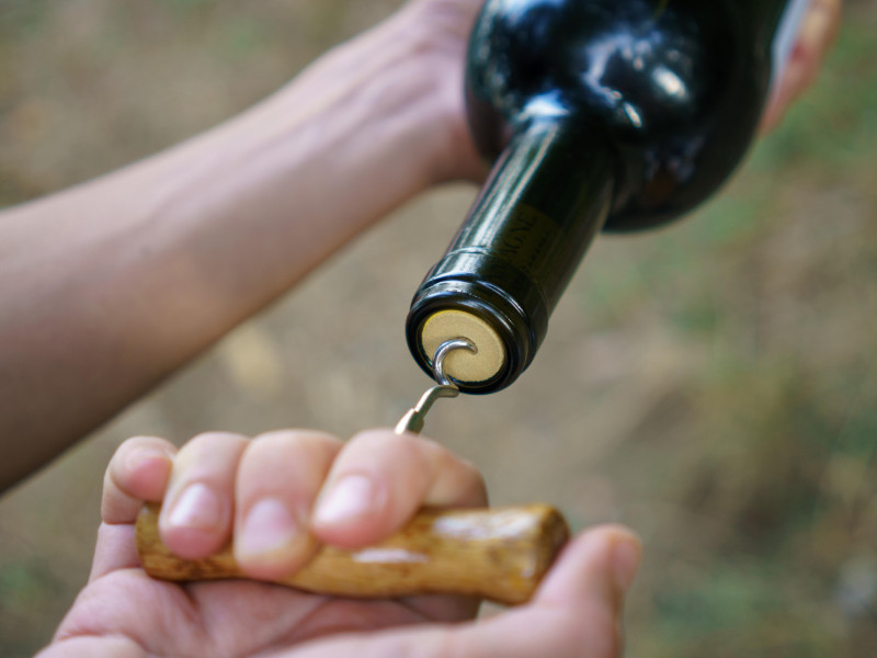 Sacacorchos para botella de vino