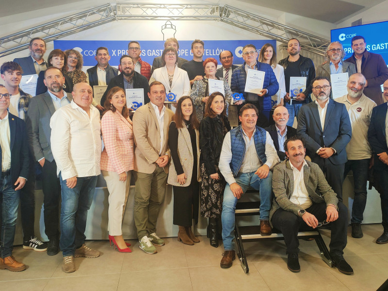 Premiados y empresas colaboradoras de los X Premios GastroCope Castellón