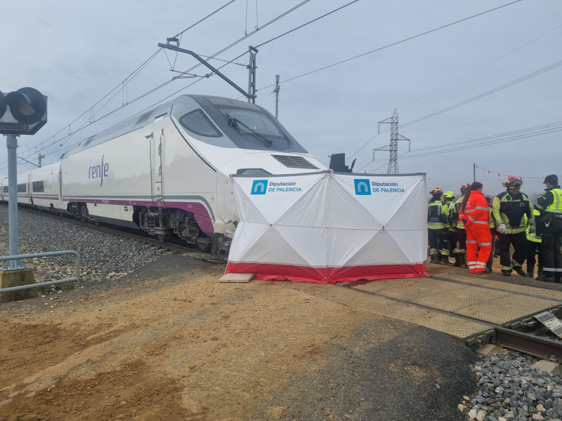 Intervención de los servicios de emergencias en el accidente