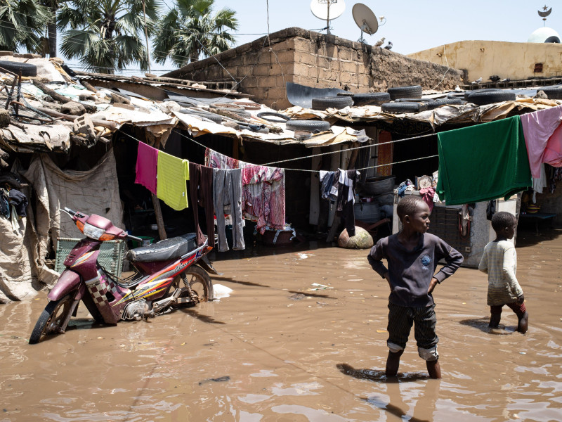 Inundaciones en Bamako tras el desbordamiento del Río Niger