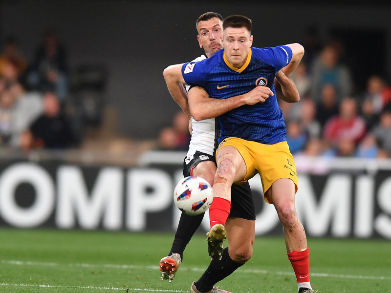 Alcalá en el último partido en casa frente al Andorra