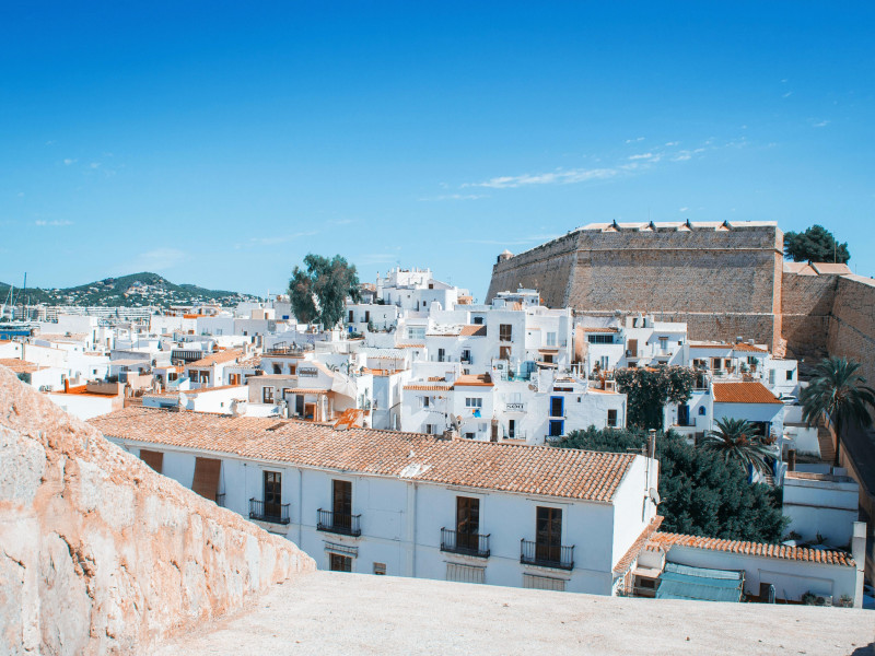 Antigua y bella ciudad de Ibiza