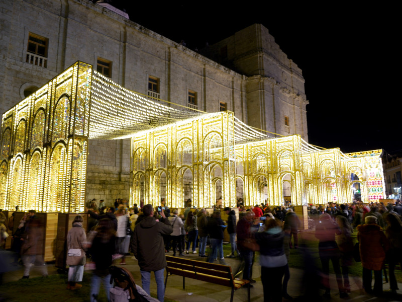 Iluminación de Navidad en el centro de Valladolid