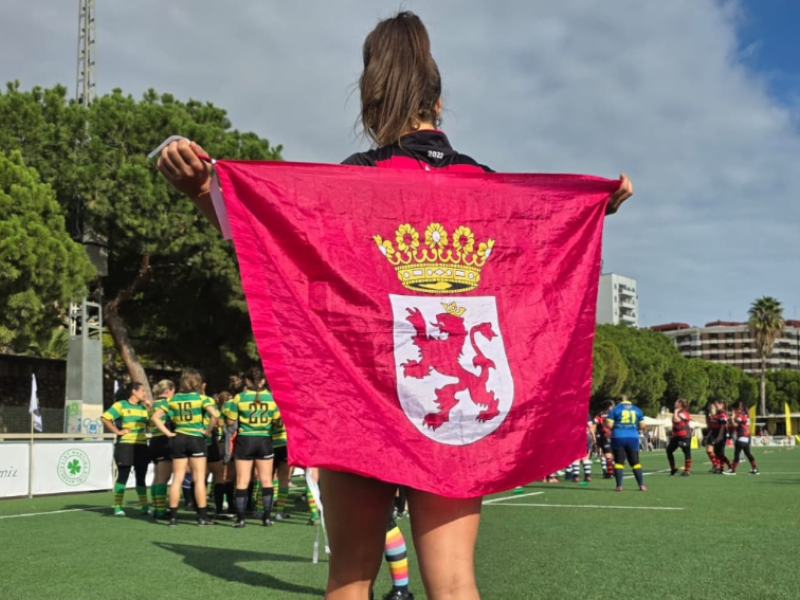 Imagen de una de las jugadoras de Leonas Mater