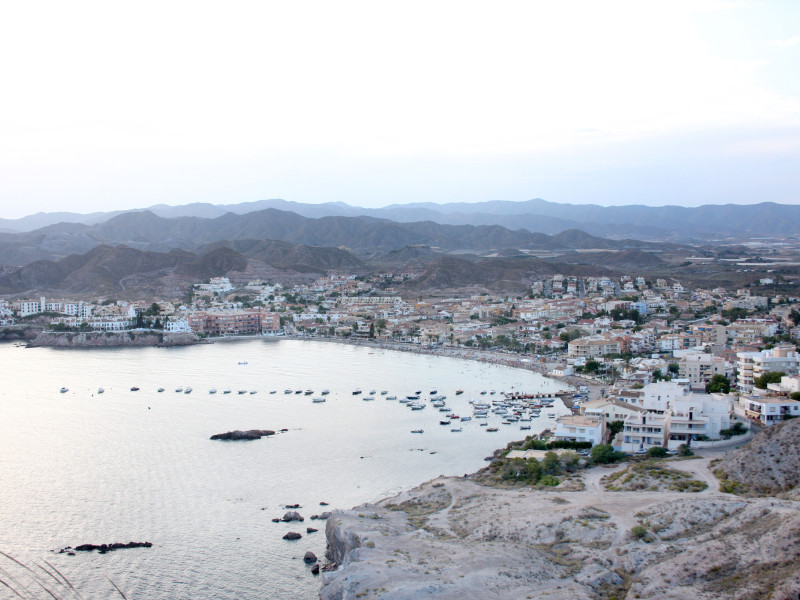 La playa de Calabardina en Murcia España