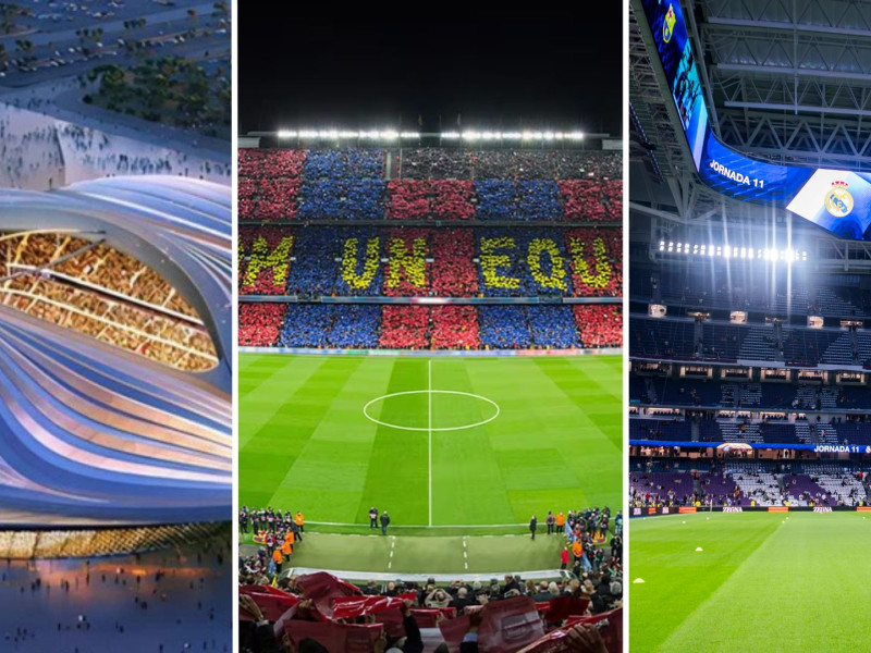 El Bernabéu, el nuevo estadio de Casablanca y el Camp Nou se disputan la final.