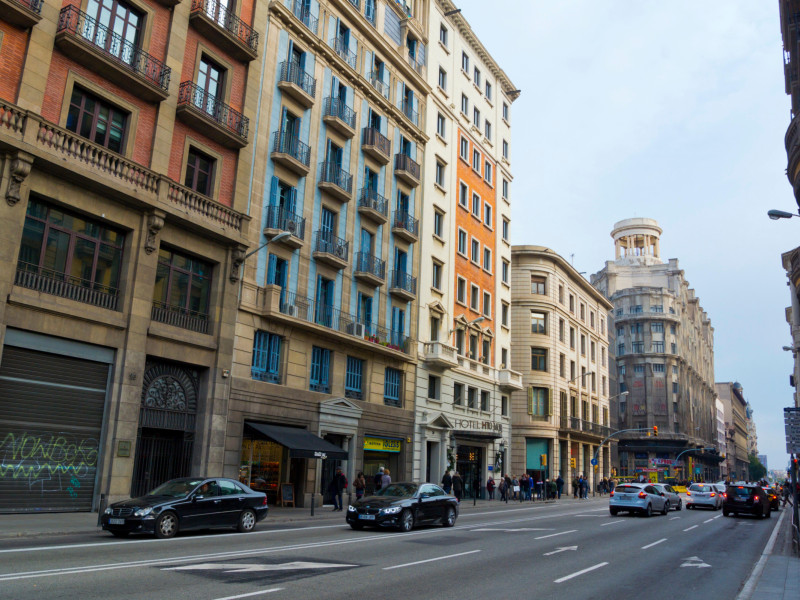 Vía Laietana, Barcelona, ​​Cataluña, España