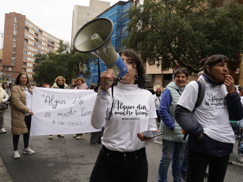 Manifestación de la plataforma Oncobierzo en Ponferrada (León)