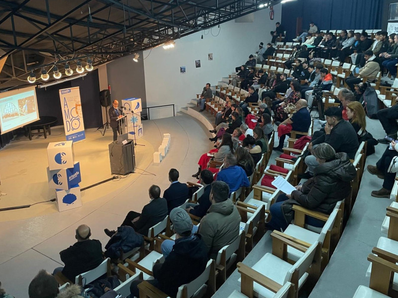 Un momento de las Jornadas Amodo en el Auditorio de la Fábrica de Sargadelos