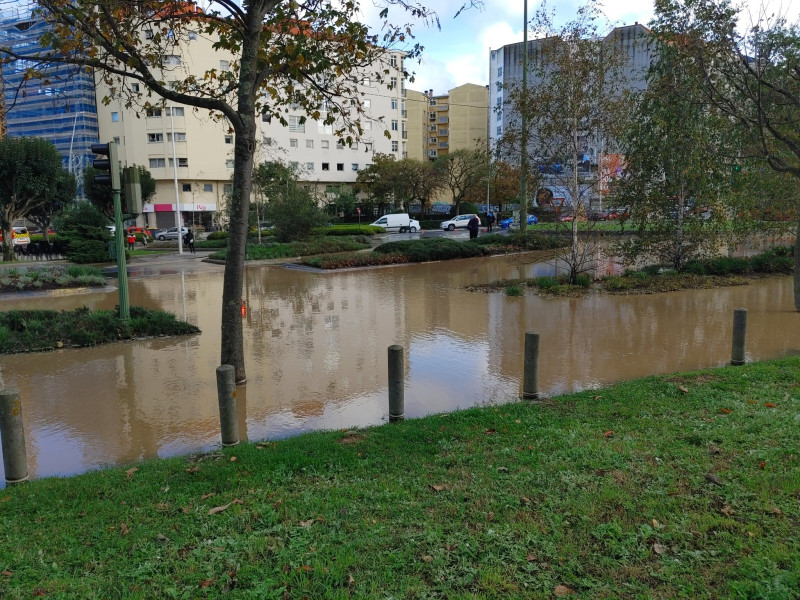 La inundación afectó especialmente al tramo de carril bici