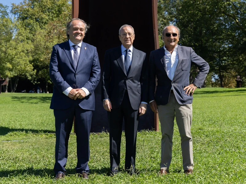 Aperribay y Florentino en una comida de directivas con visita al Museo Chillida-Leku