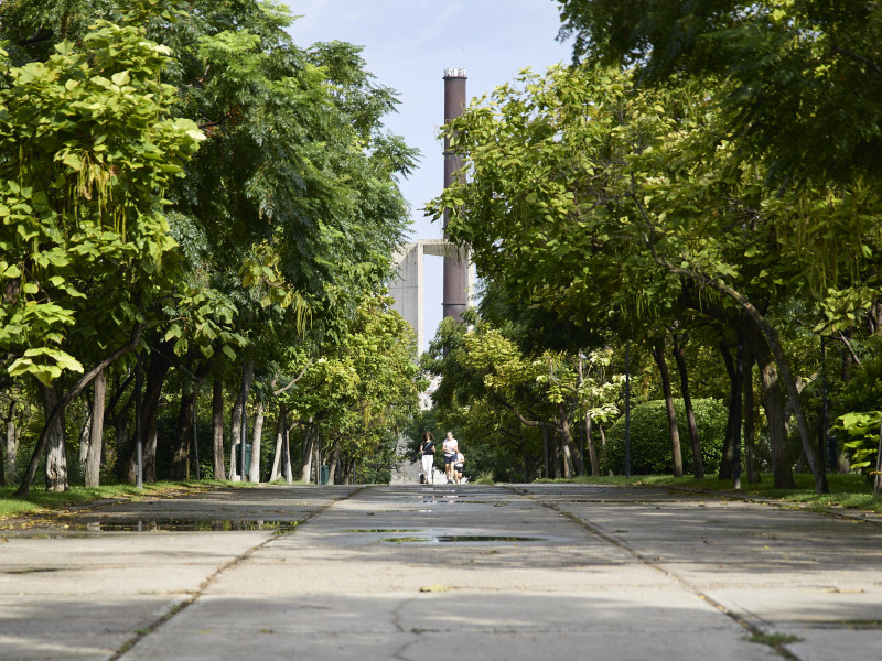 Parque Enrique Tierno Galván, en el distrito de Arganzuela, Madrid