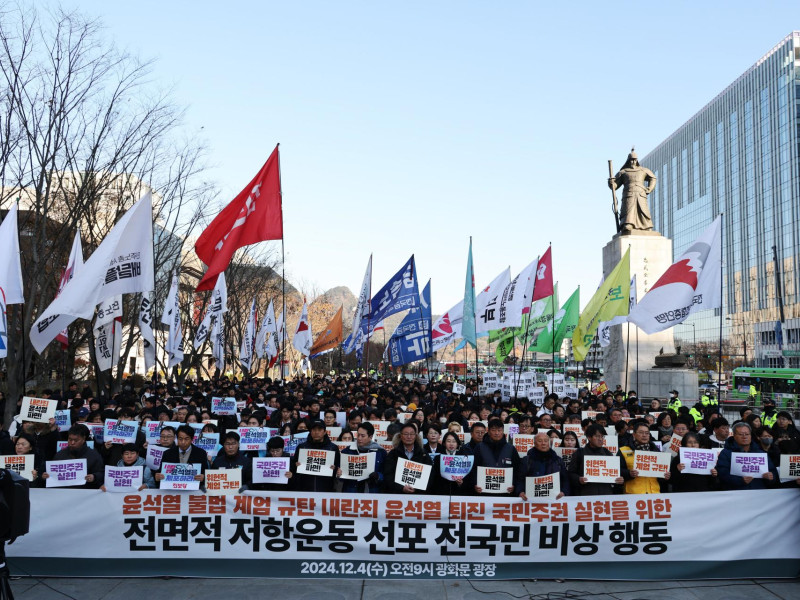 Protestas en Corea del Sur