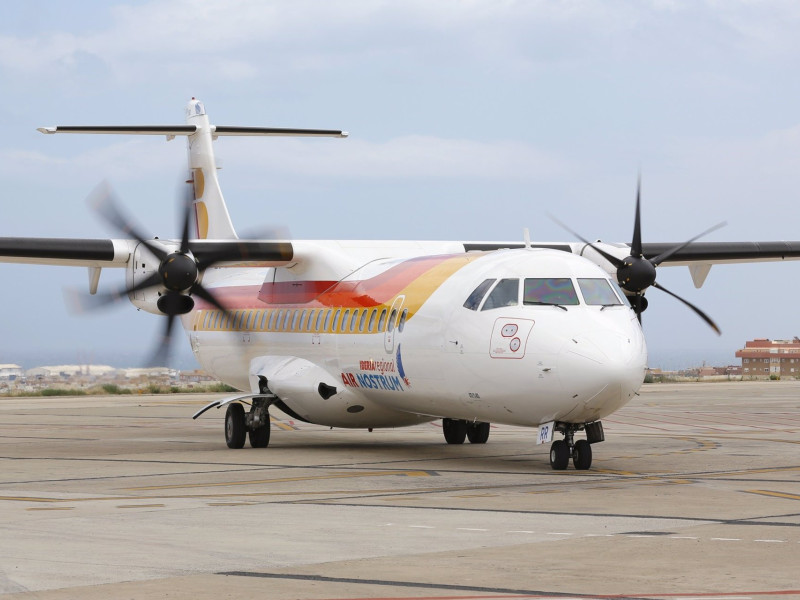 13/07/2024 Avión de Air Nostrum.SOCIEDAD ESPAÑA EUROPA MELILLAAIR NOSTRUM