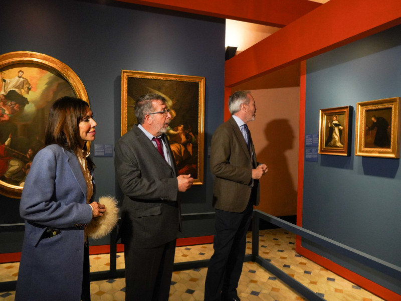 Visita del presidente Azcón a la exposición 'Goya, del Museo al Palacio'.