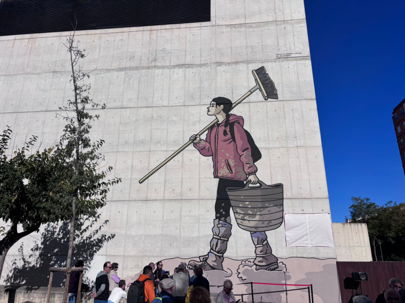 Mural en la Rambleta