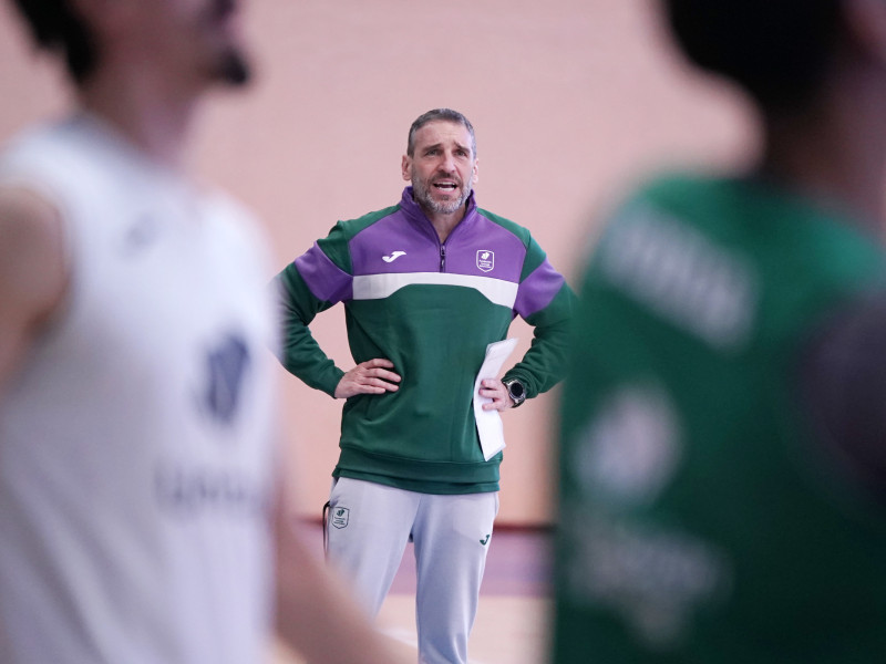 Ibon Navarro durante un entrenamiento