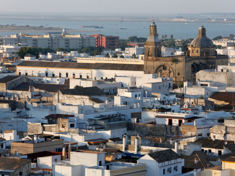 Vista de Sanlúcar de Barrameda, Andalucía, España, Europa