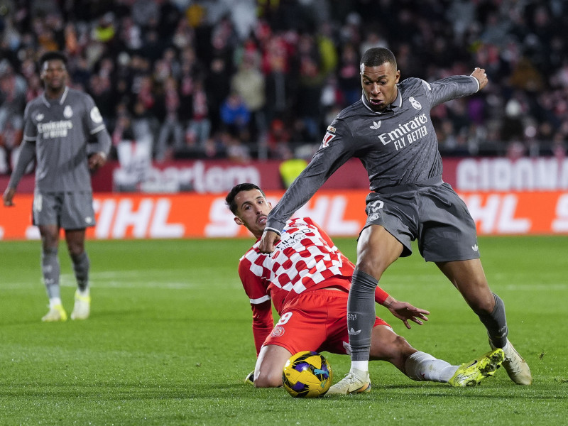 Kylian Mbappé, durante el encuentro ante el Girona