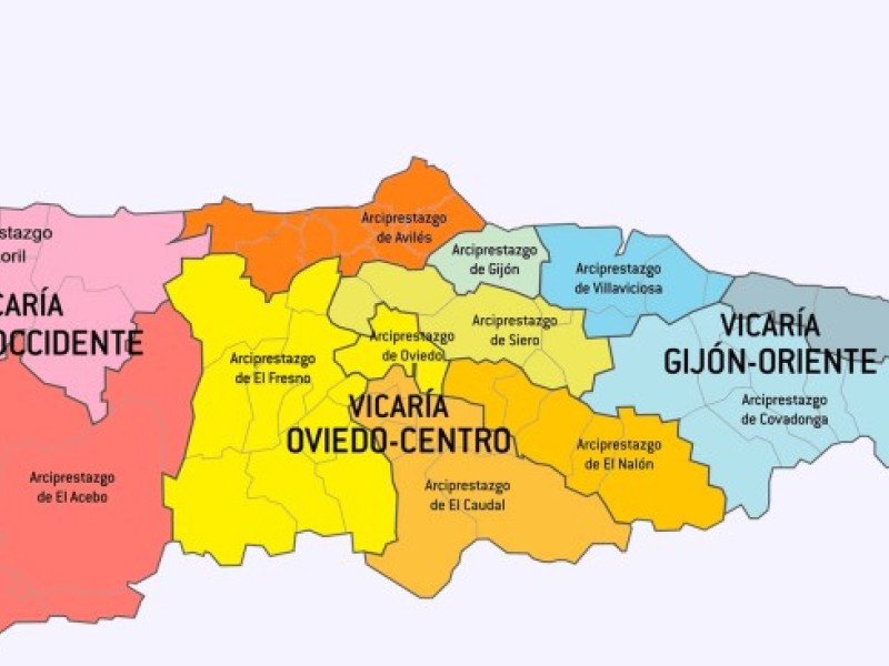 Nuevo mapa diocesano