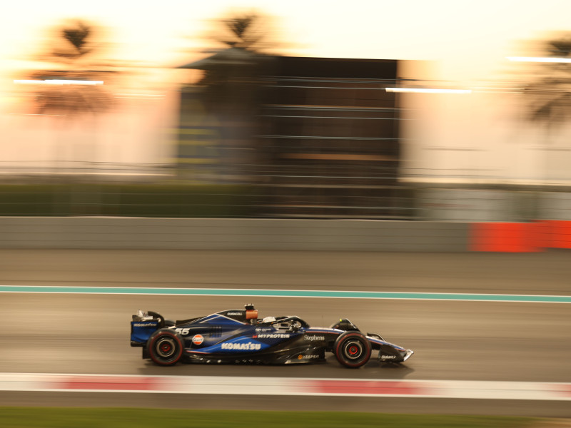 Carlos Sainz, en el primer test de pospretemporada con su nueva escudería