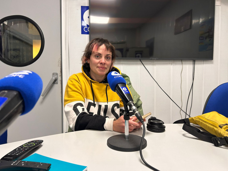 Sonia Alendes en los estudios de Jaca